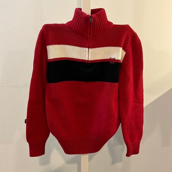 Chaps size 10/12 boys red sweater. - Picture 1 of 4